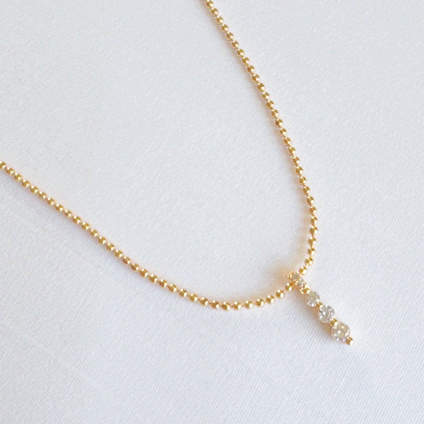 Three Sparkles In A Row Necklace