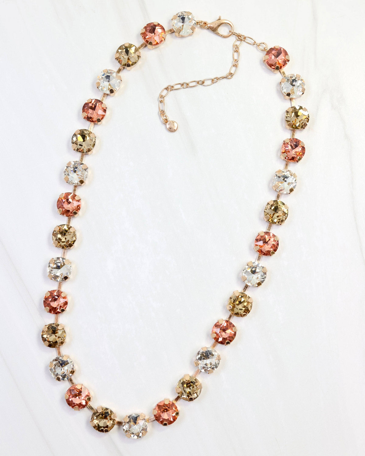 Andi Rhinestone Necklace TPZ LT MUL
