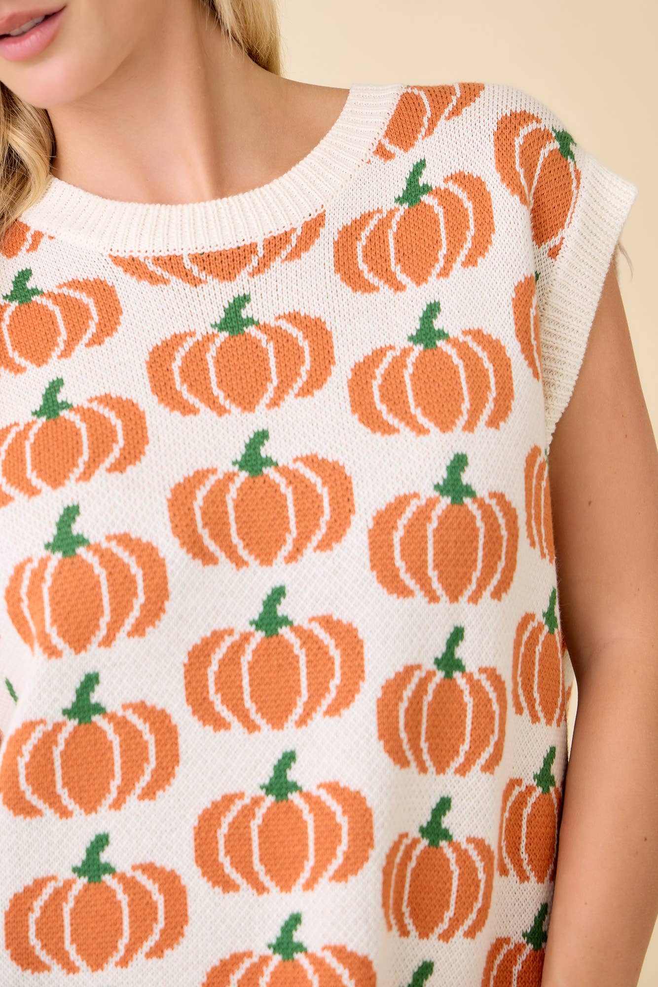 Fall Fest Sleevless Sweater Top