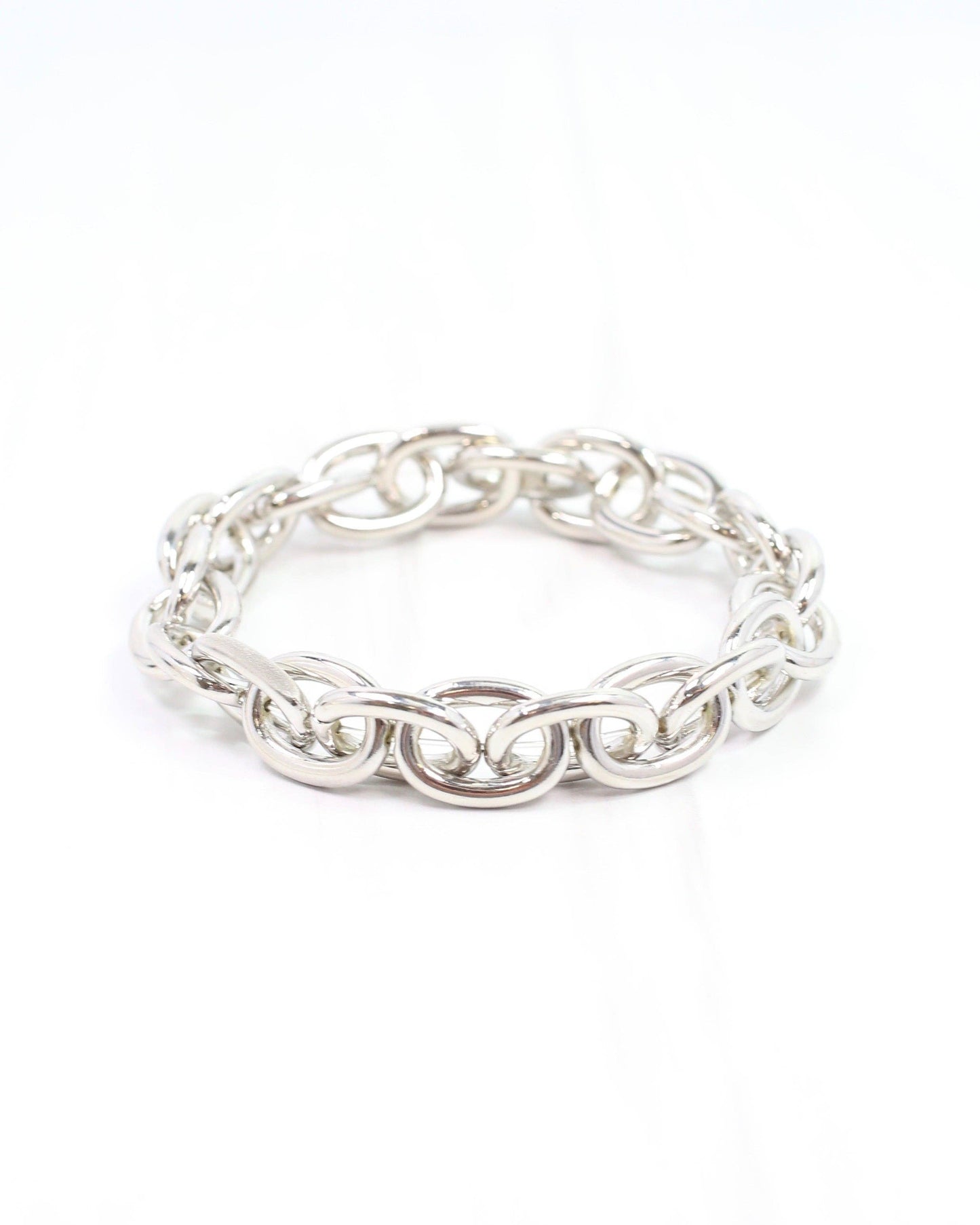 Jo Anne Stretch Bracelet Silver