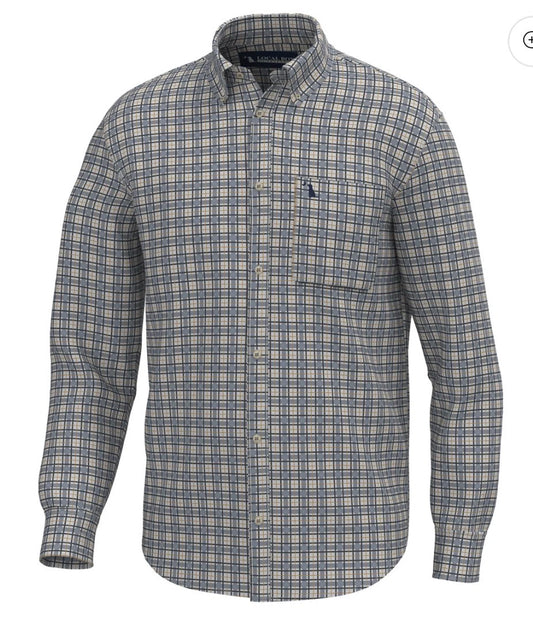 Faulk Dress Shirt - Slate/Rust/Navy