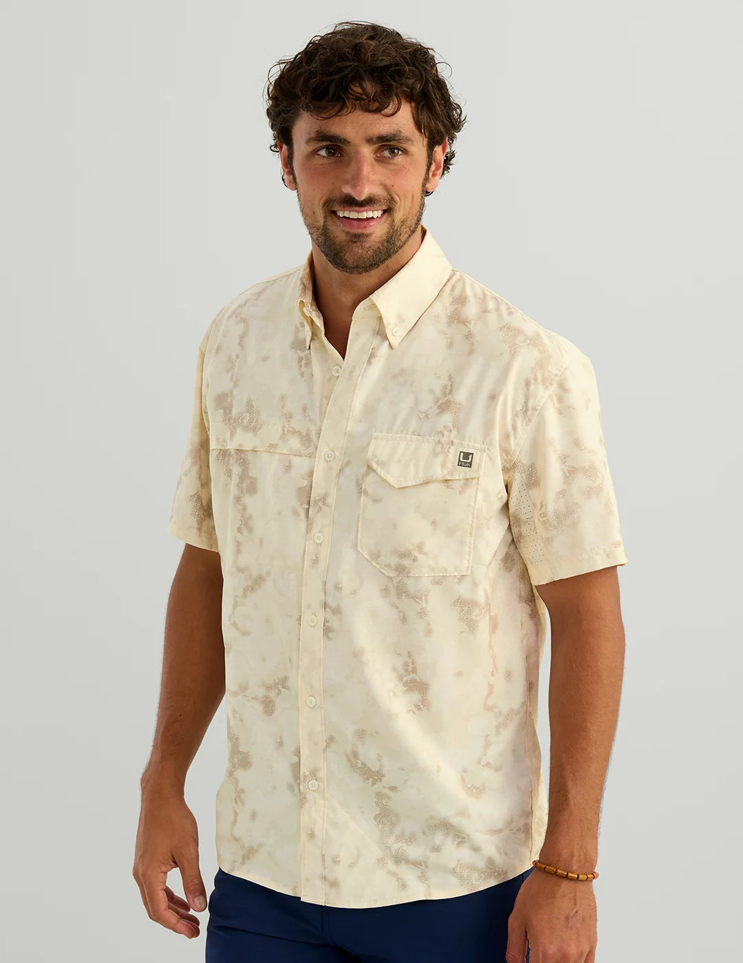 Tidepoint KC Button Down - Egret Tideloom Camo