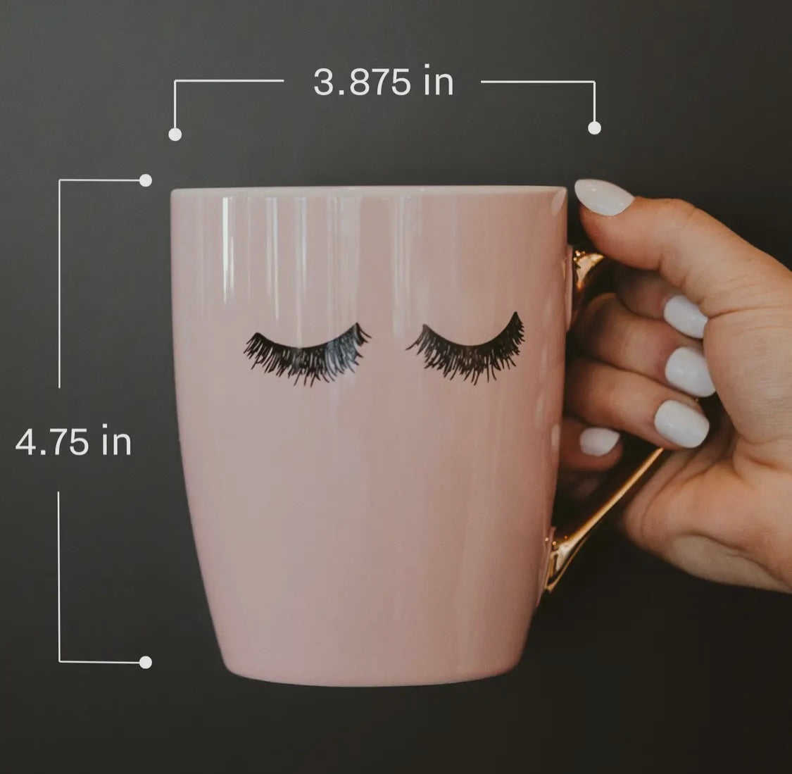 Pink Eyelashes Coffee Mug