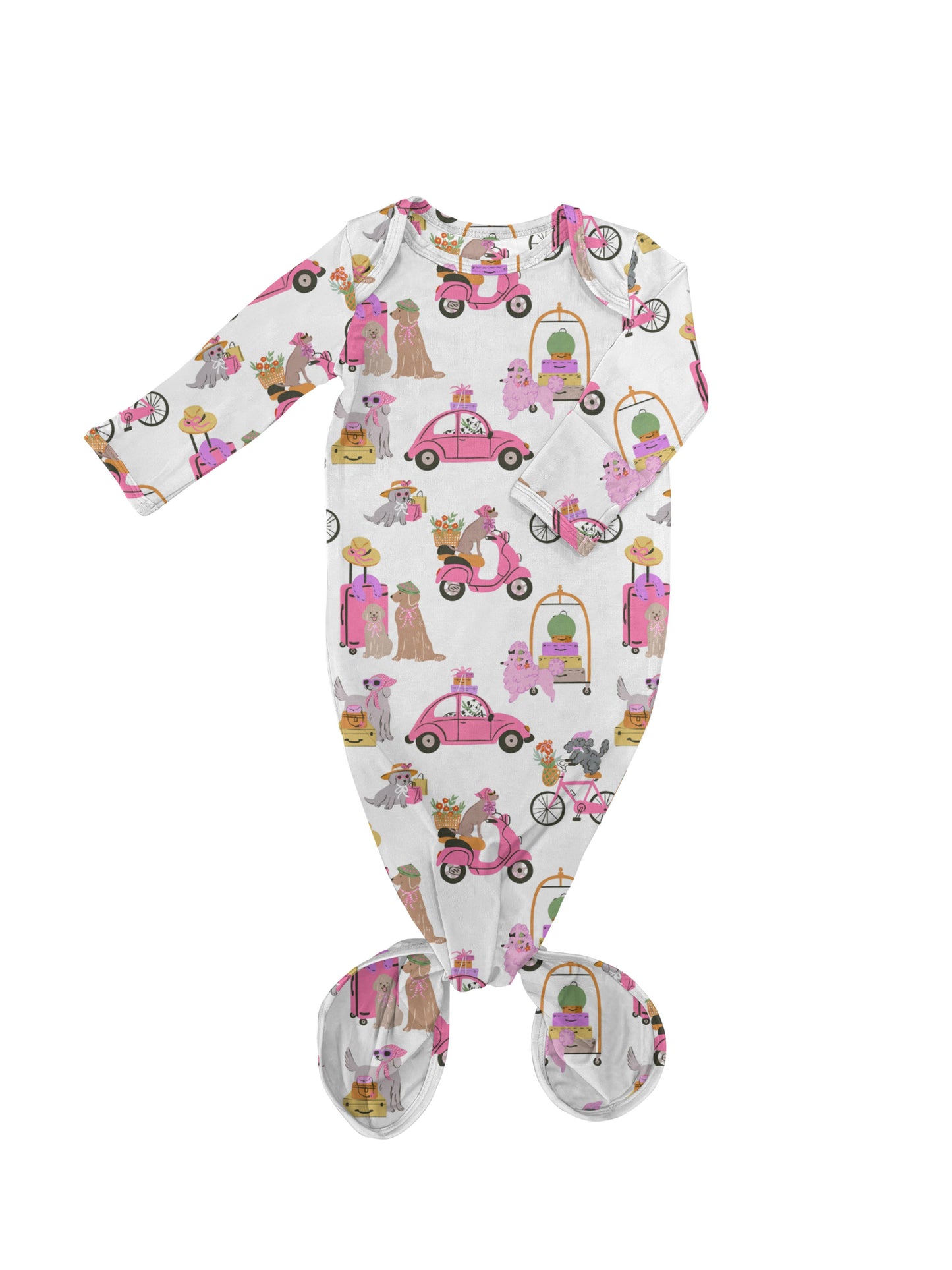 Puppy Chic (Posh Travel Dogs) Knotted Infant Gown 