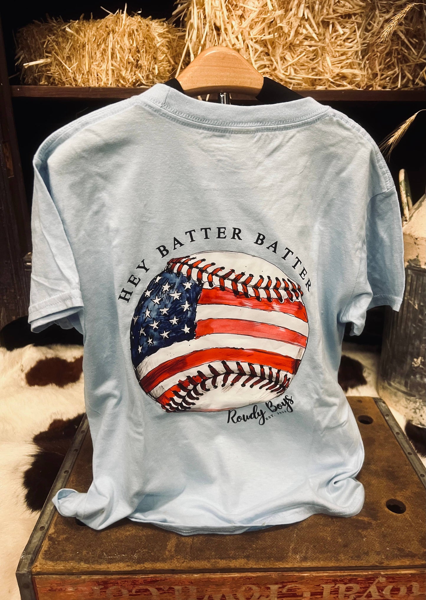 Hey Batter Batter Youth Tee