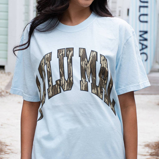 Chambray Mossy Oak Tee