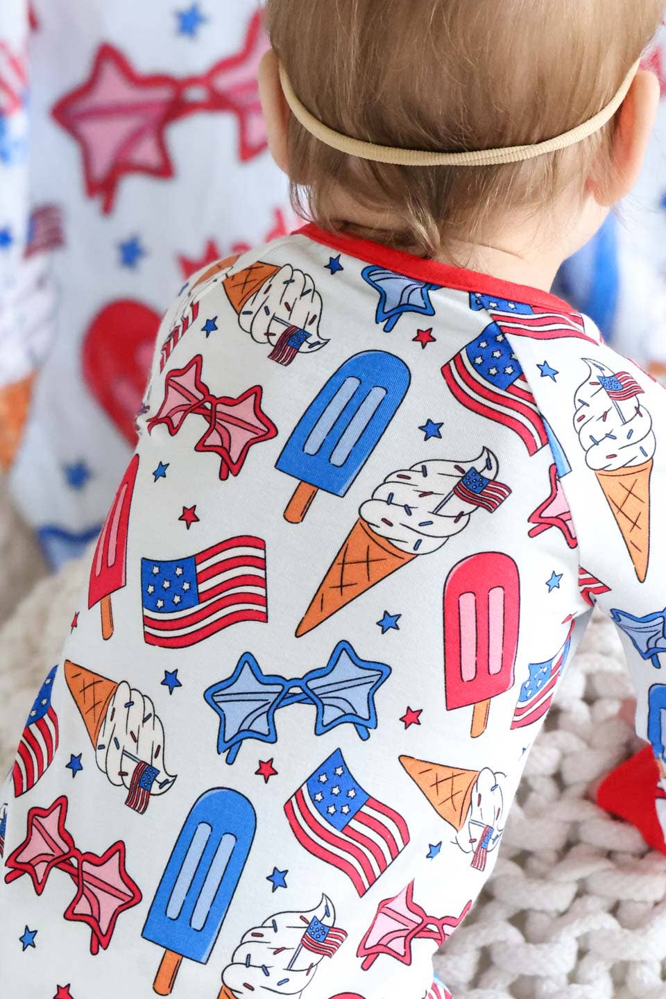 Convertible Zip Romper | Red, White & Cool