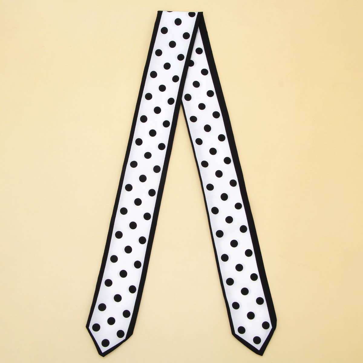 Skinny Floral Ribbon Scarf for Hair or Handbag