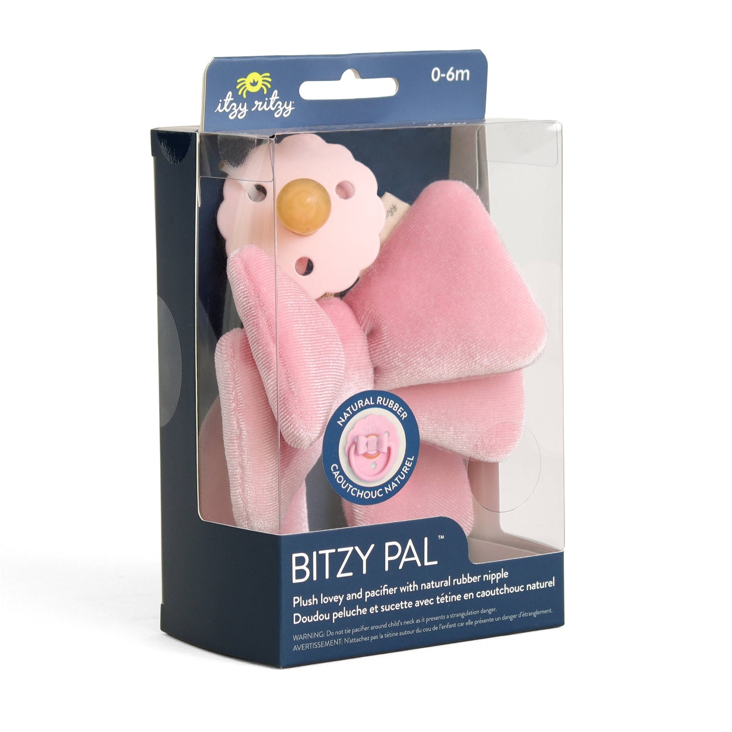 Bitzy Pal Natural Rubber Pacifier & Plush