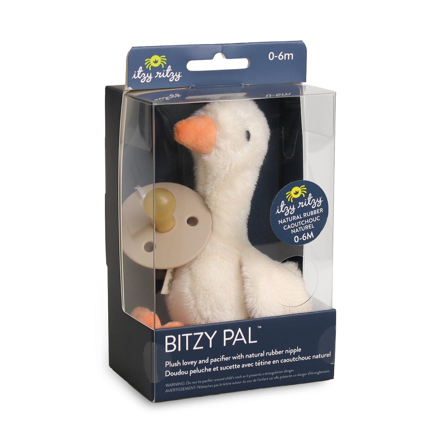 Bitzy Pal Natural Rubber Pacifier & Plush