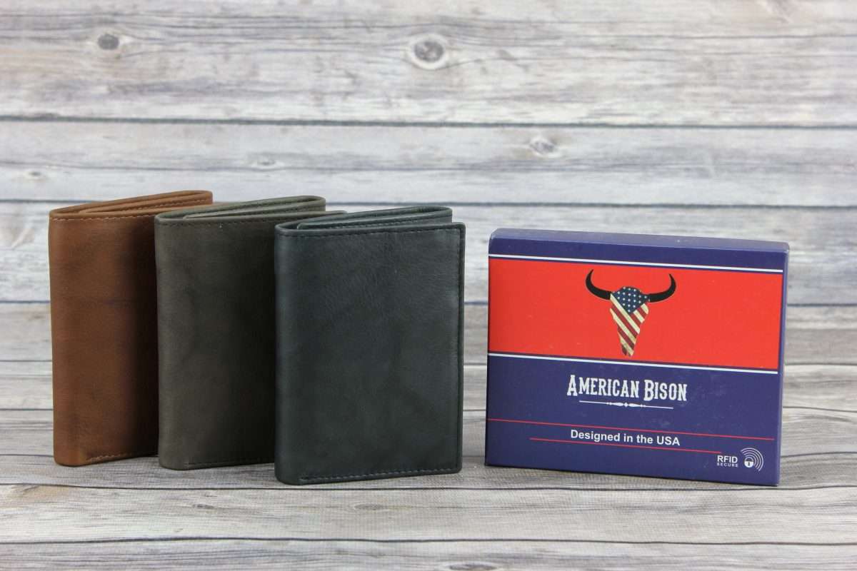 American Bison Trifold Wallet