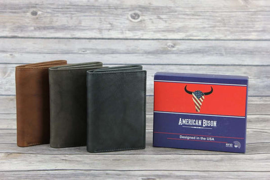 American Bison Trifold Wallet