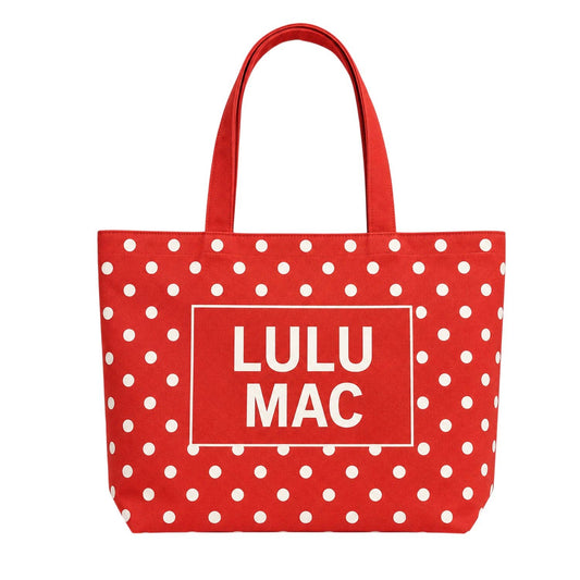 Lulu Mac Canvas Tote - Red Dot