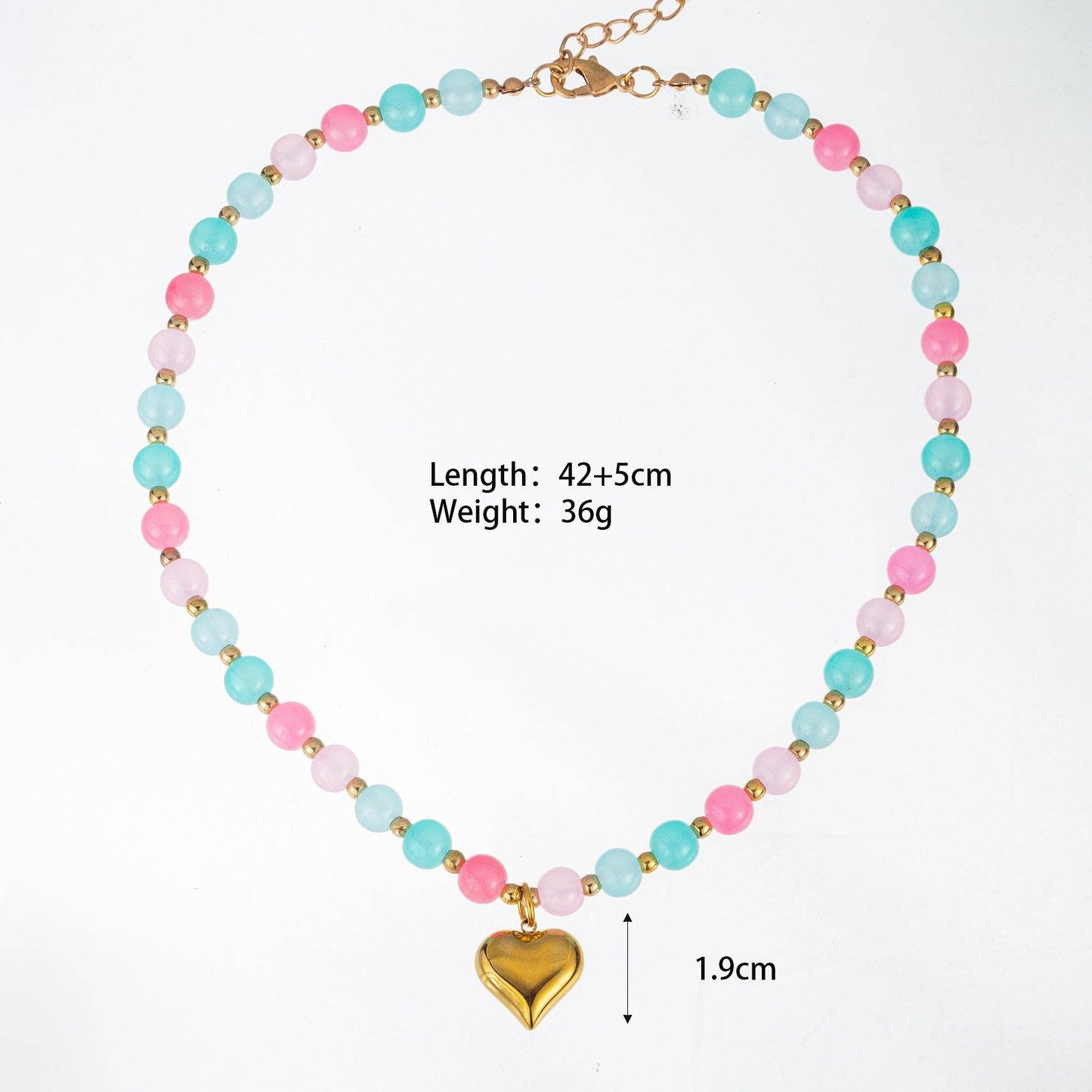 Heart Beaded Necklace
