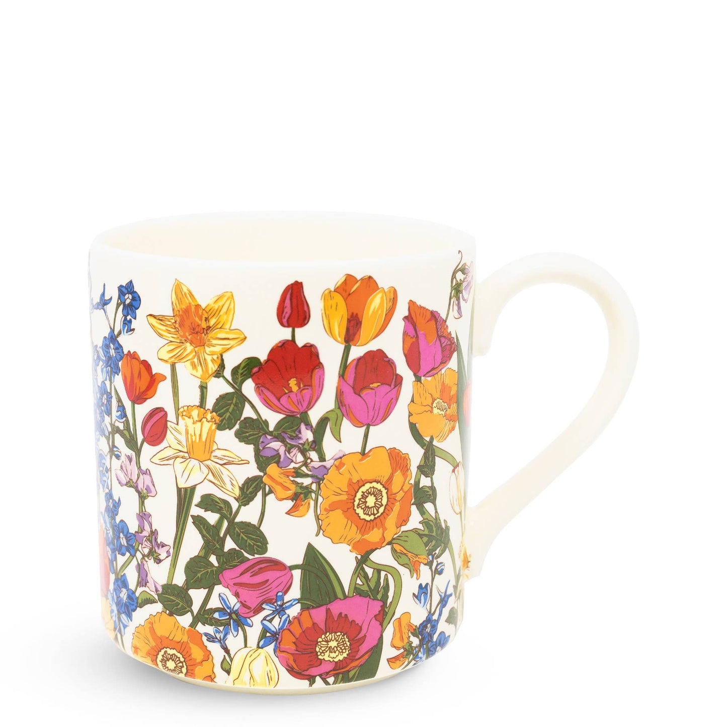 Ceramic Mug, Meadow Bouquet Tonal Seedpearl