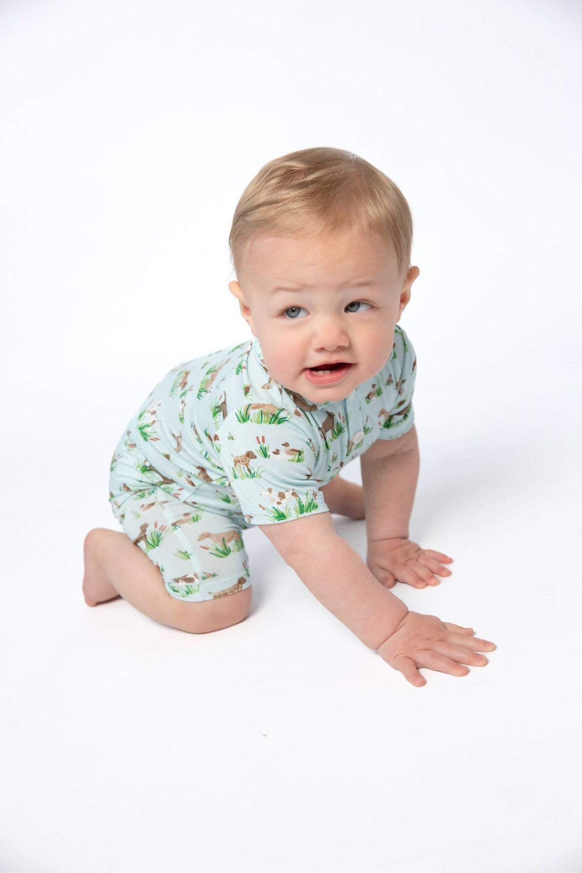 Delta Bird Hunting Dogs - SS Polo Romper