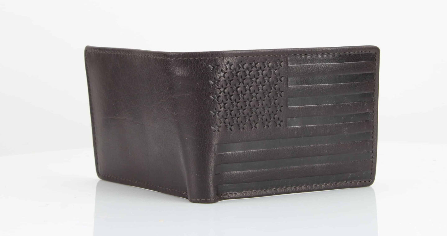 American Flag Embossed Wallet