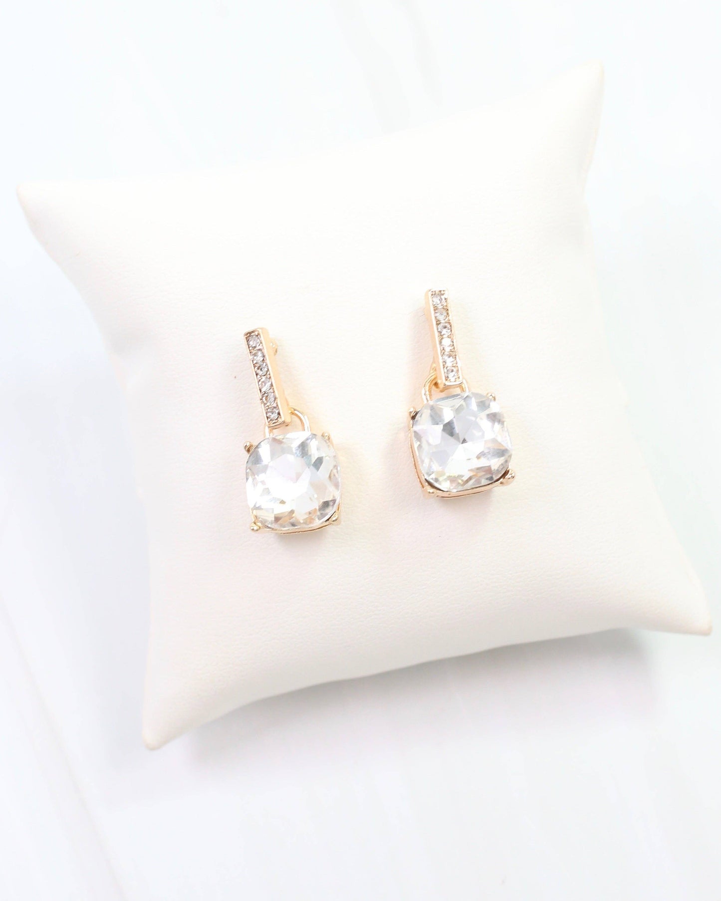 Jonell CZ Stone Earring CLEAR