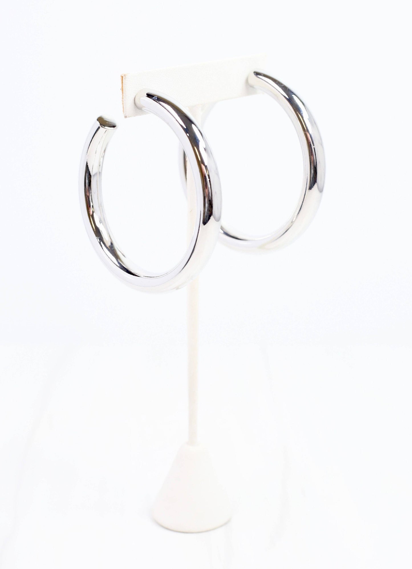 Chantell Hoop Earring Shiny Silver