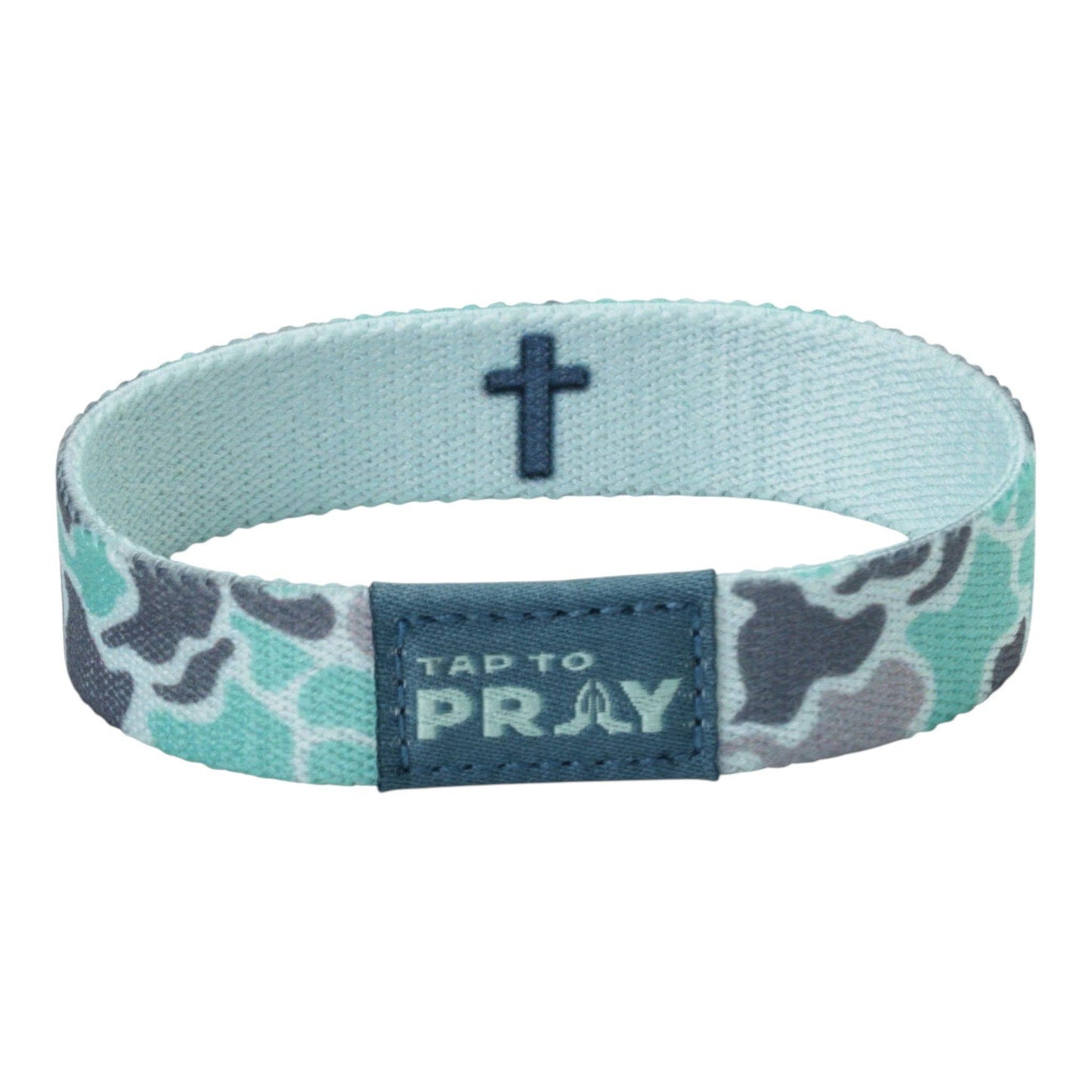 Tap To Pray® Wristband – River Rock Camo - Mint
