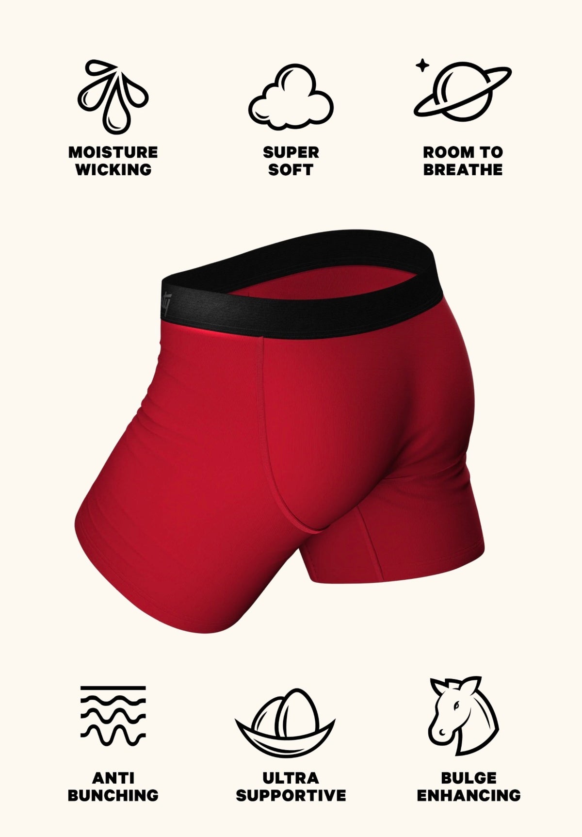The St Knickers | Ball Hammock Pouch Underwear w/ Fly