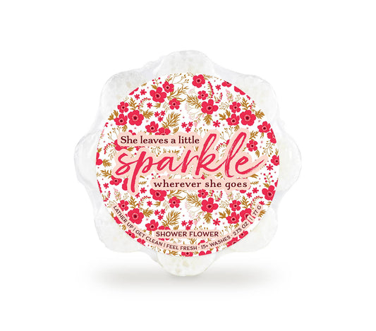 She Leaves a Little Sparkle Shower Flower