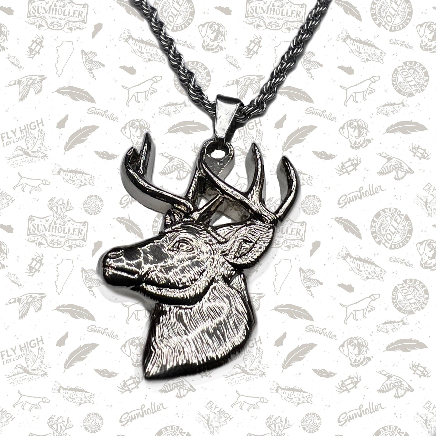 Big Rack- Stainless Steel Necklace and Pendant