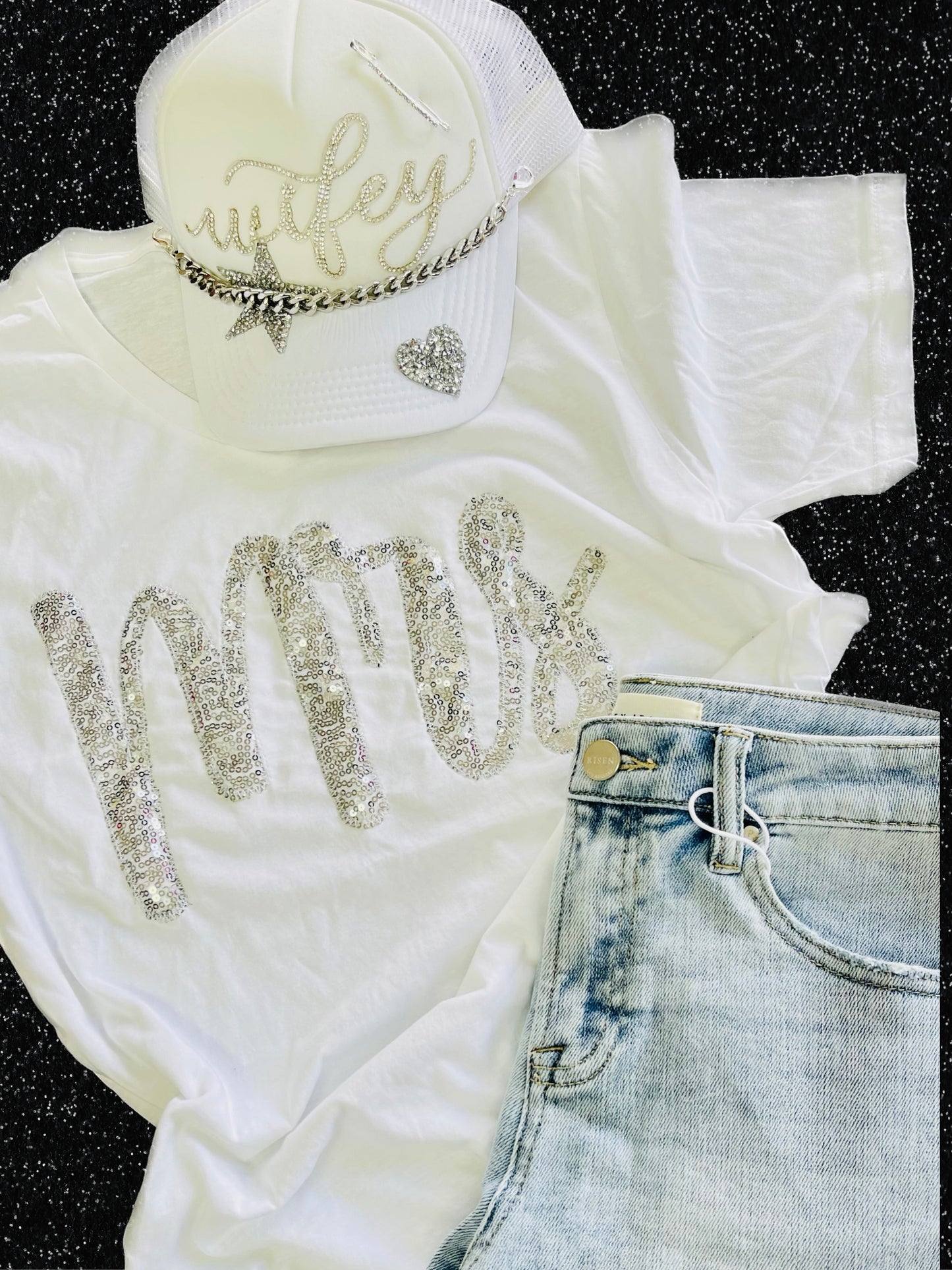 Mrs Sequin Tee