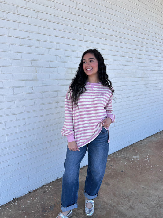 Amy Waffle knit Top