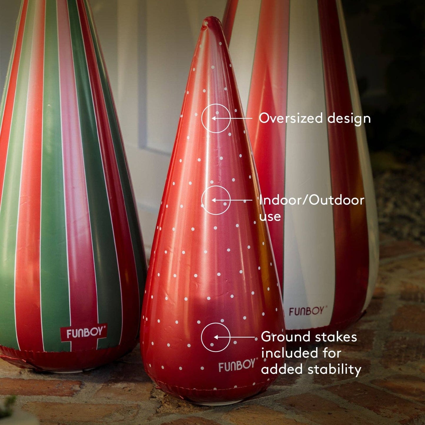 Inflatable Holiday Tree Cones