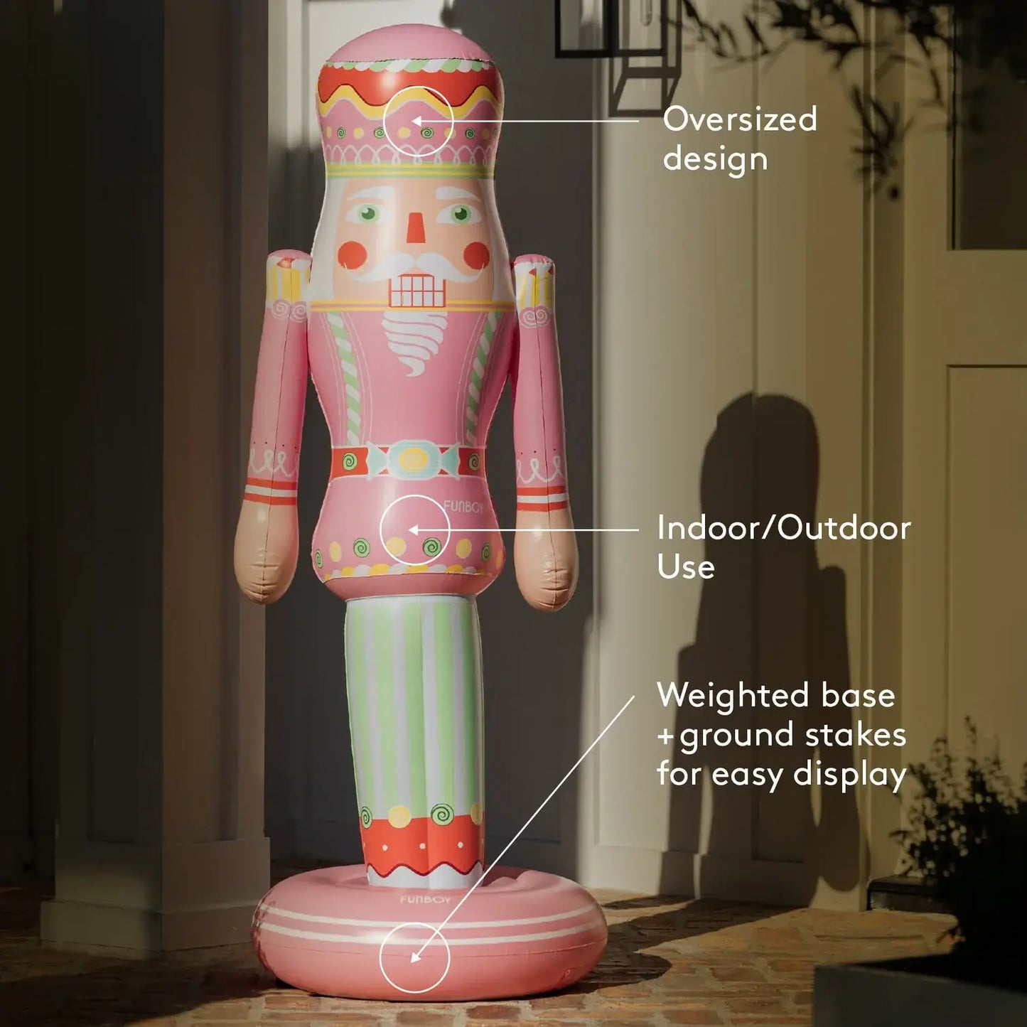 Candy Inflatable Nutcracker - 5 ft