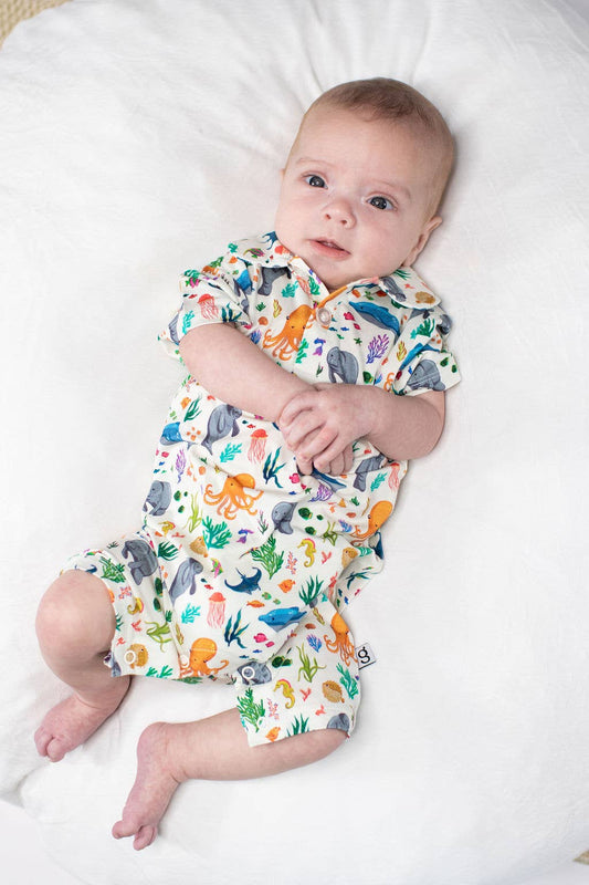 Ocean Friends - SS Polo Romper