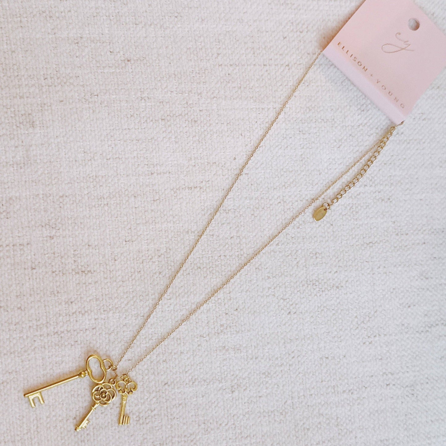 Secret Garden Key Necklace – Gold Plated