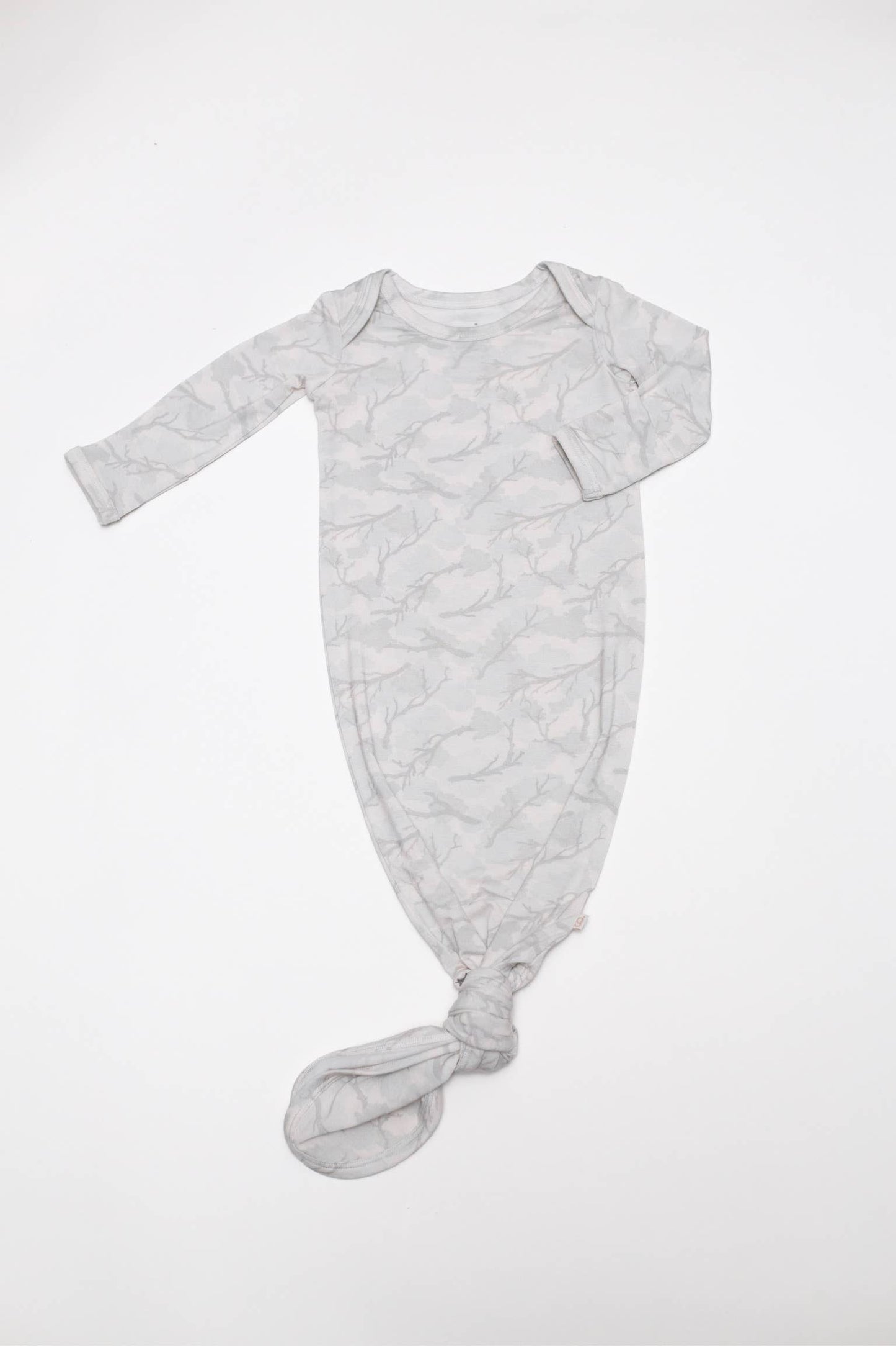 Driftwood Camo- Knotted Infant Gown