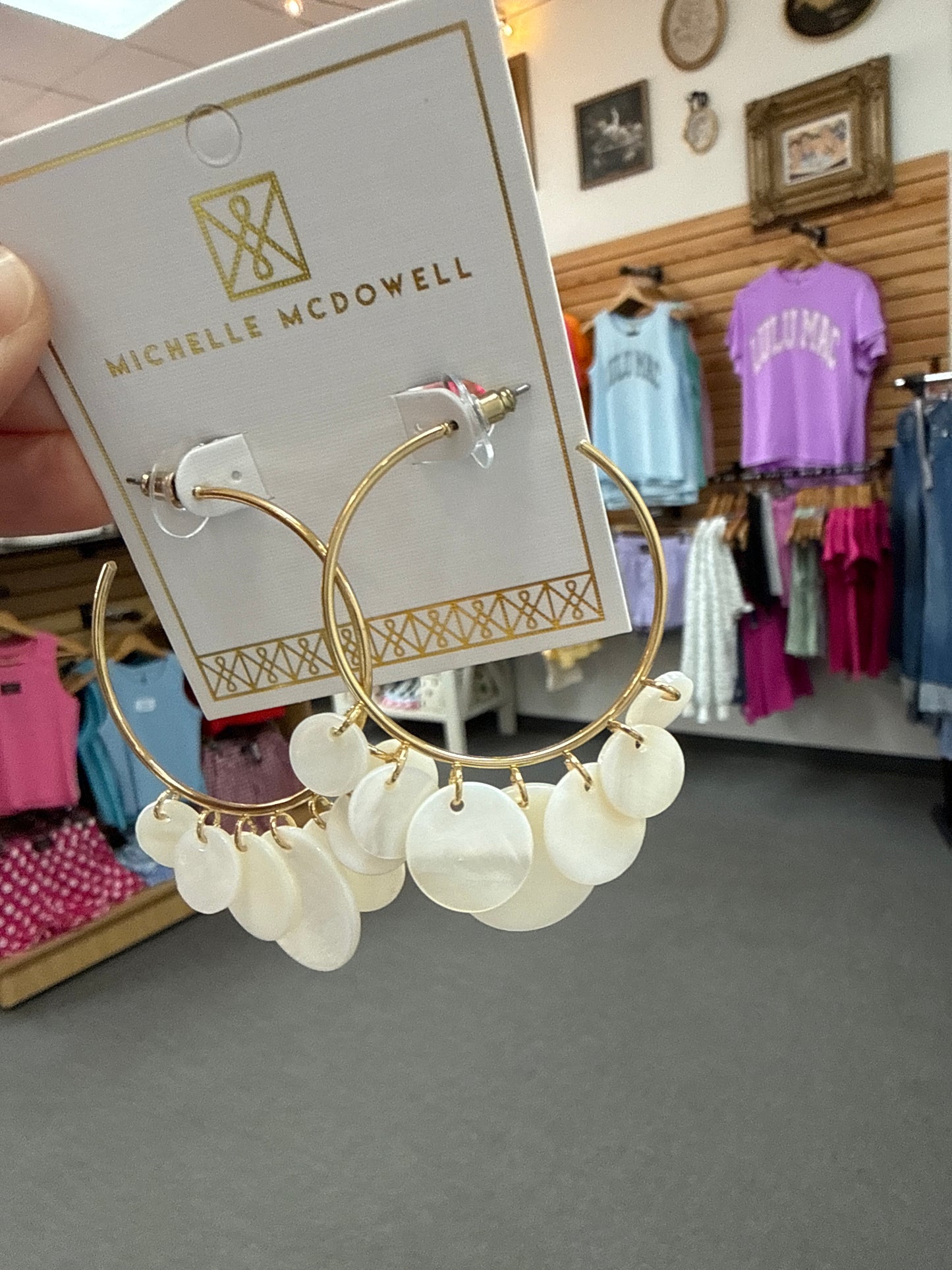 Earrings Cove White