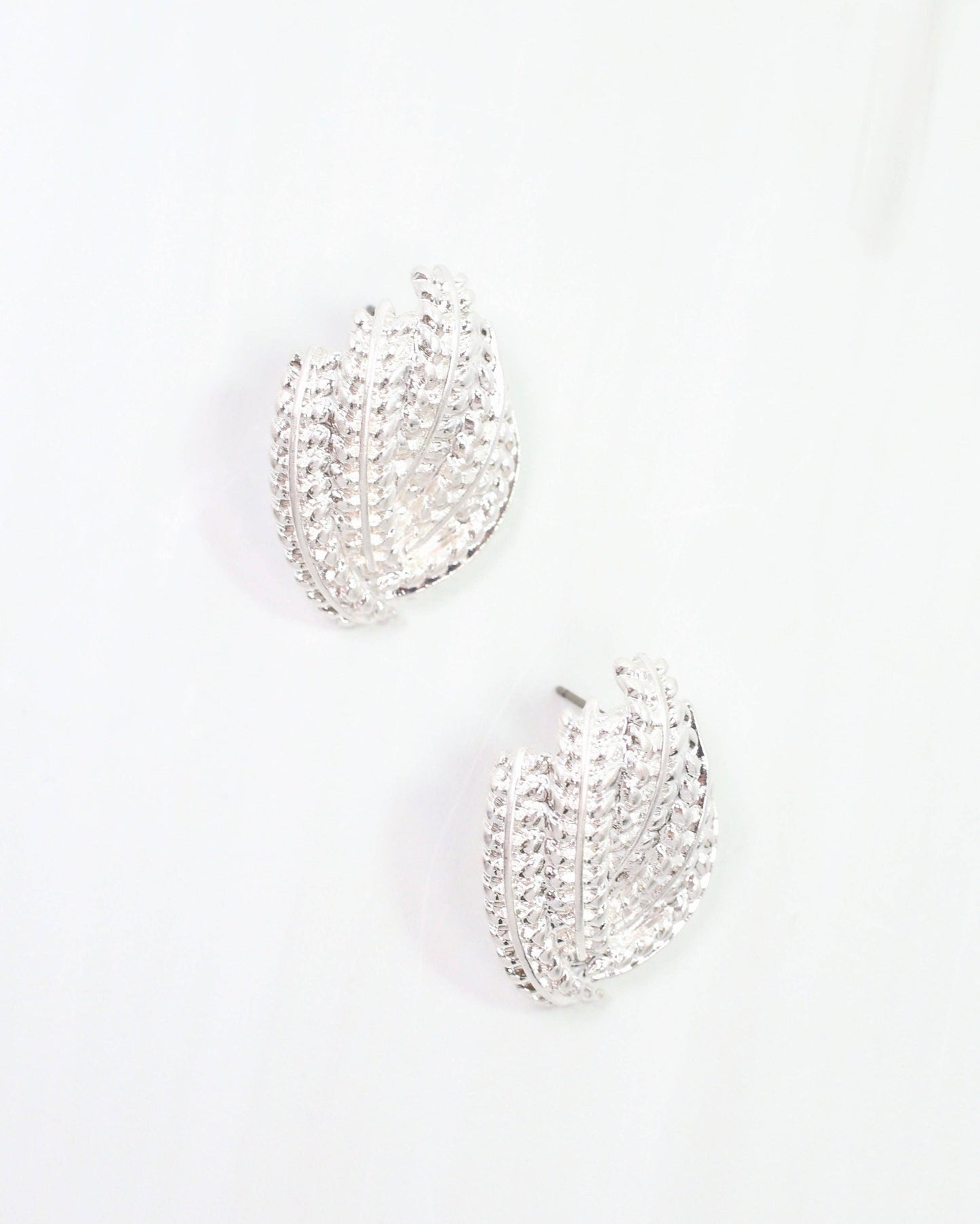Sobrino Metal Earring Worn Silver
