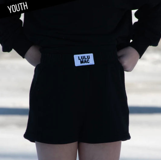 Youth Terry Shorts - Black