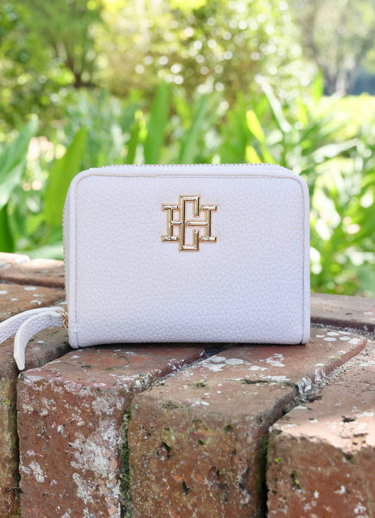 Nadine Zippered Wallet CREAM