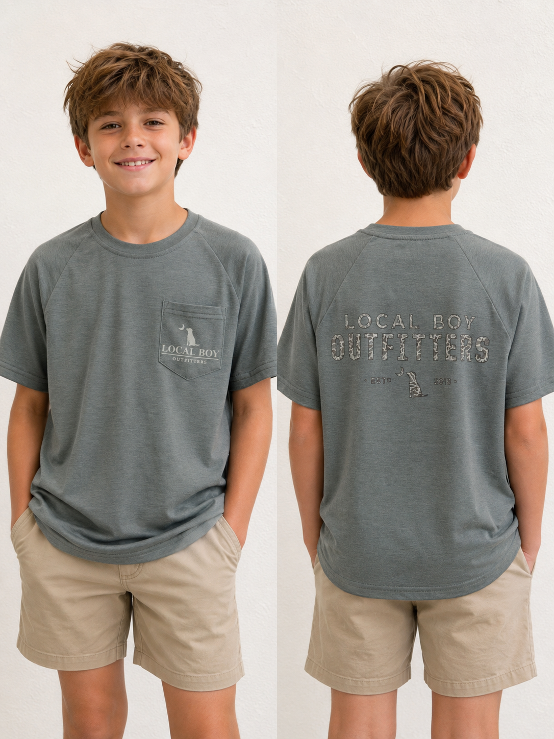 Old Signature Heather Tee - YOUTH
