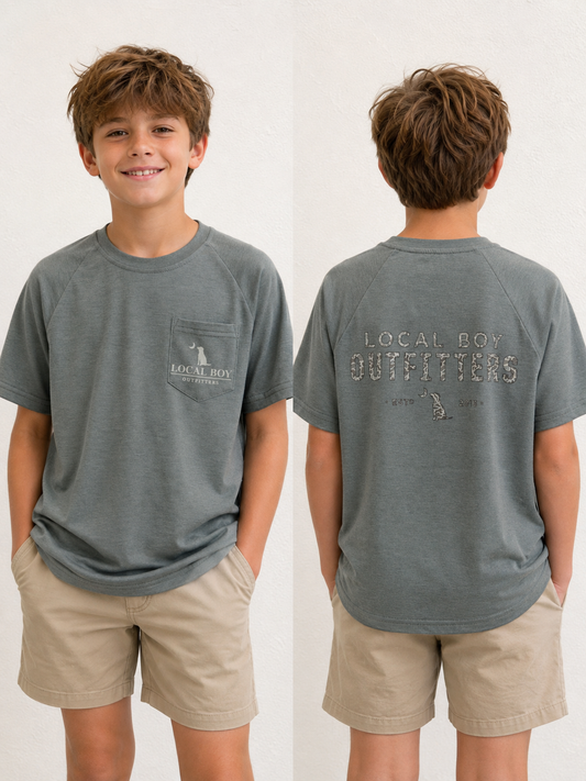 Old Signature Heather Tee - YOUTH