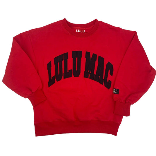 Red & Black Embroidered LM Sweatshirt