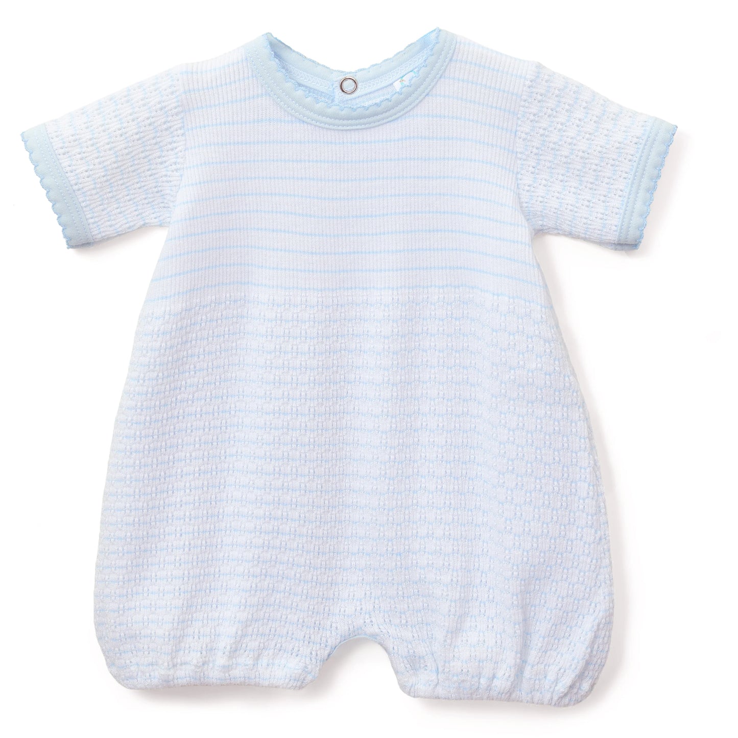 Paty Knit Pinstripe Bubble - Blue & Blue