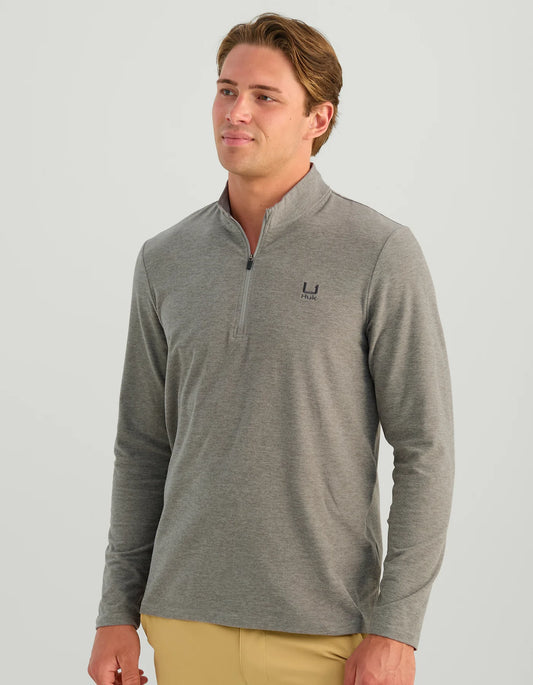 Leeward Fleece Quarter Zip - Sharkskin