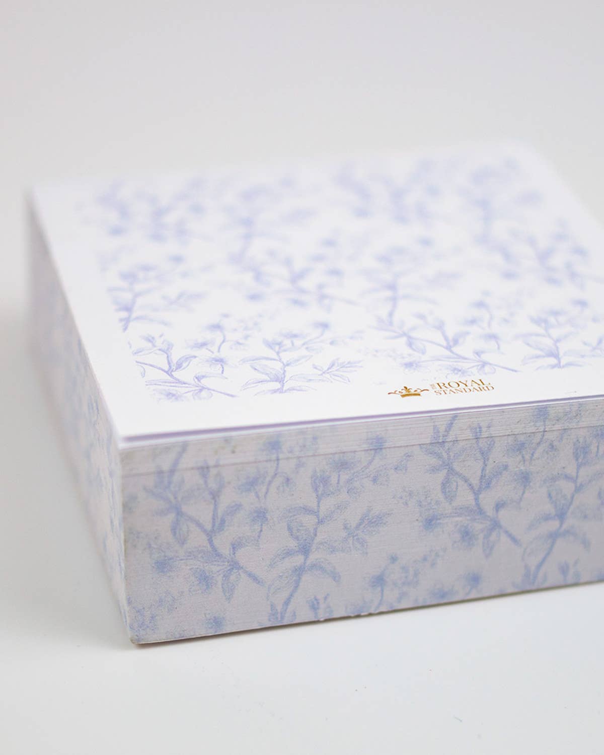 Aldridge Garden Sticky Note Cube   Blue/White   3x3