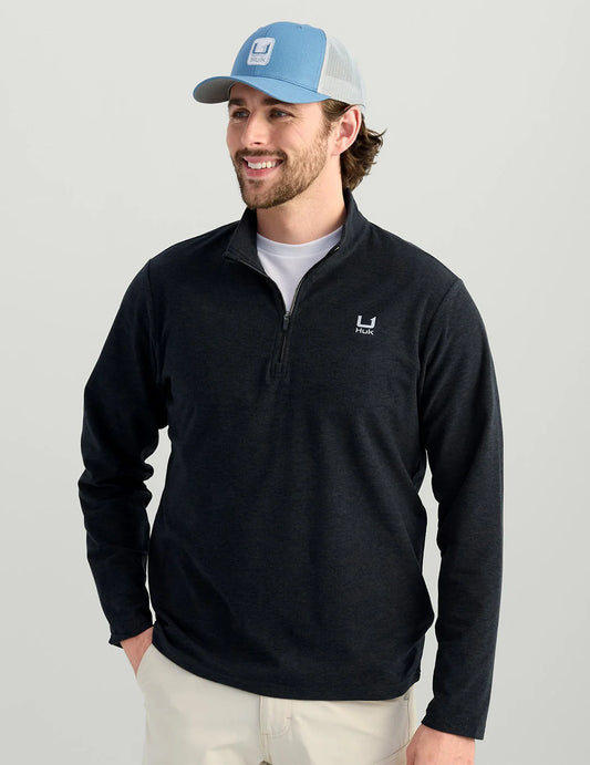 Leeward Fleece Quarter Zip - Black