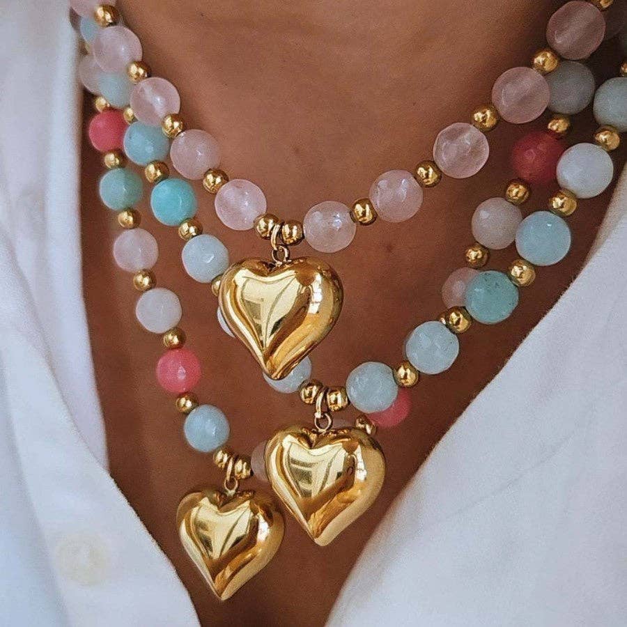 Heart Beaded Necklace