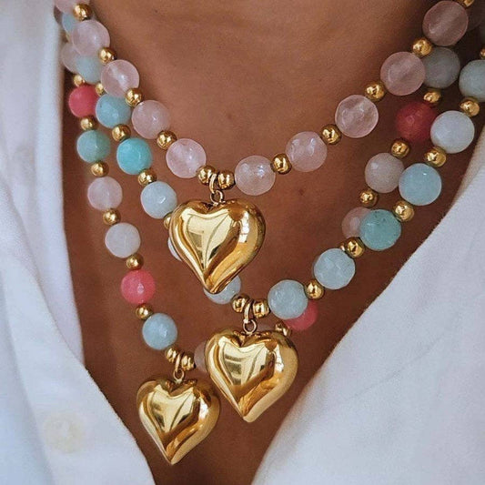 Heart Beaded Necklace