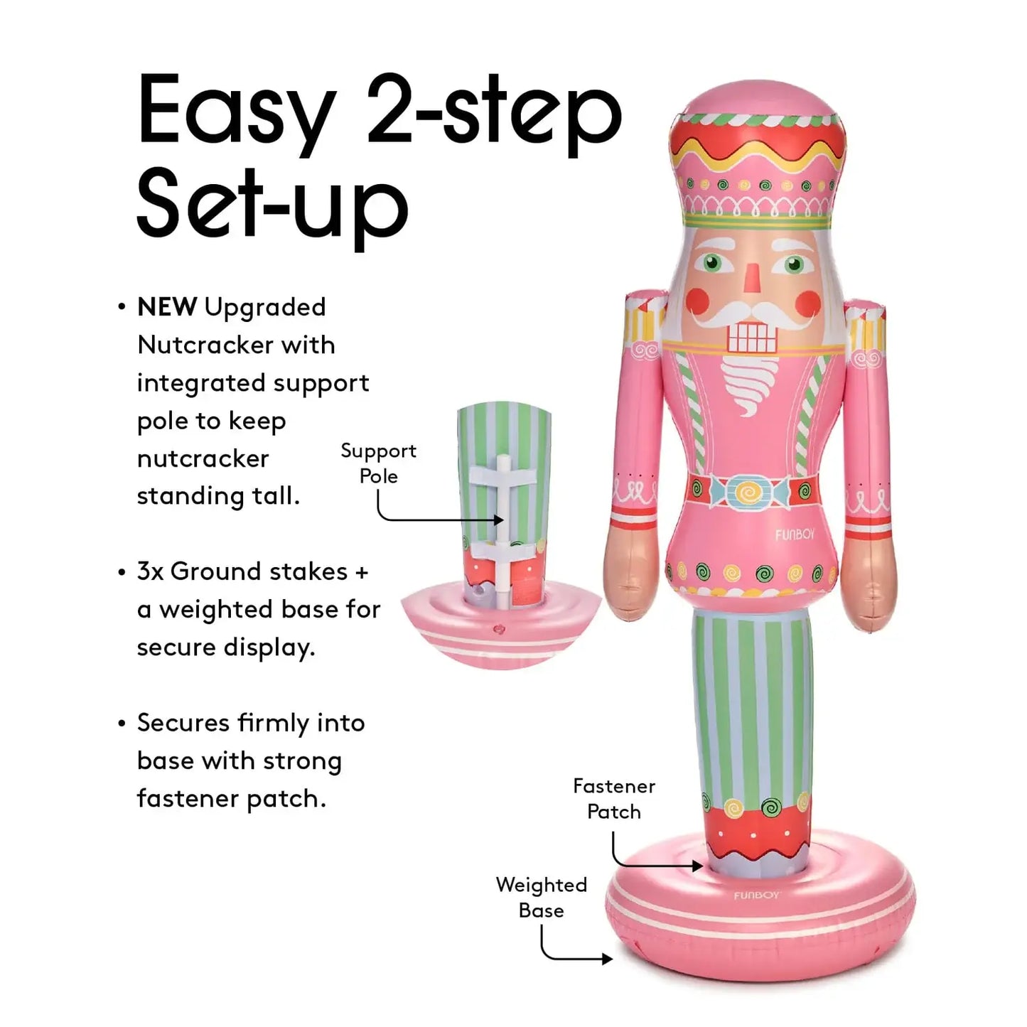 Candy Inflatable Nutcracker - 5 ft