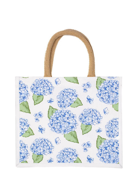 Hydrangea Gift Tote   White/Multi   12x10x8