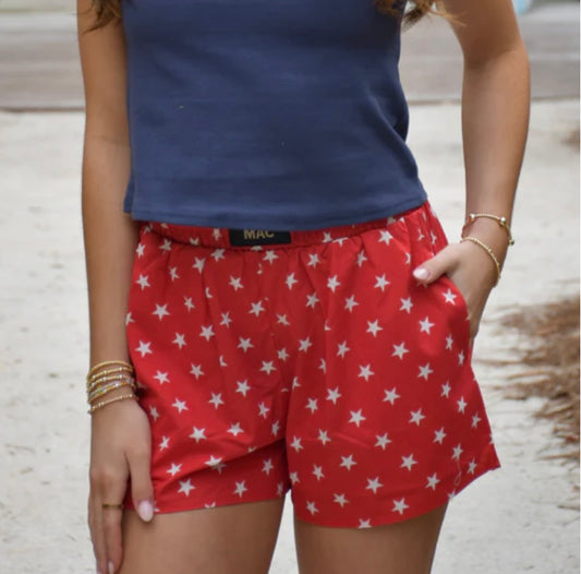 Red Star Shorts